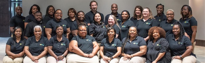 Group photo of the admin and accounting team