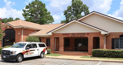 Fire station 6 located on Meredyth Dr