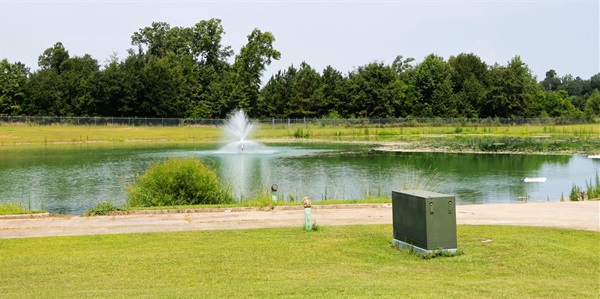 Drafting pond for pump operations