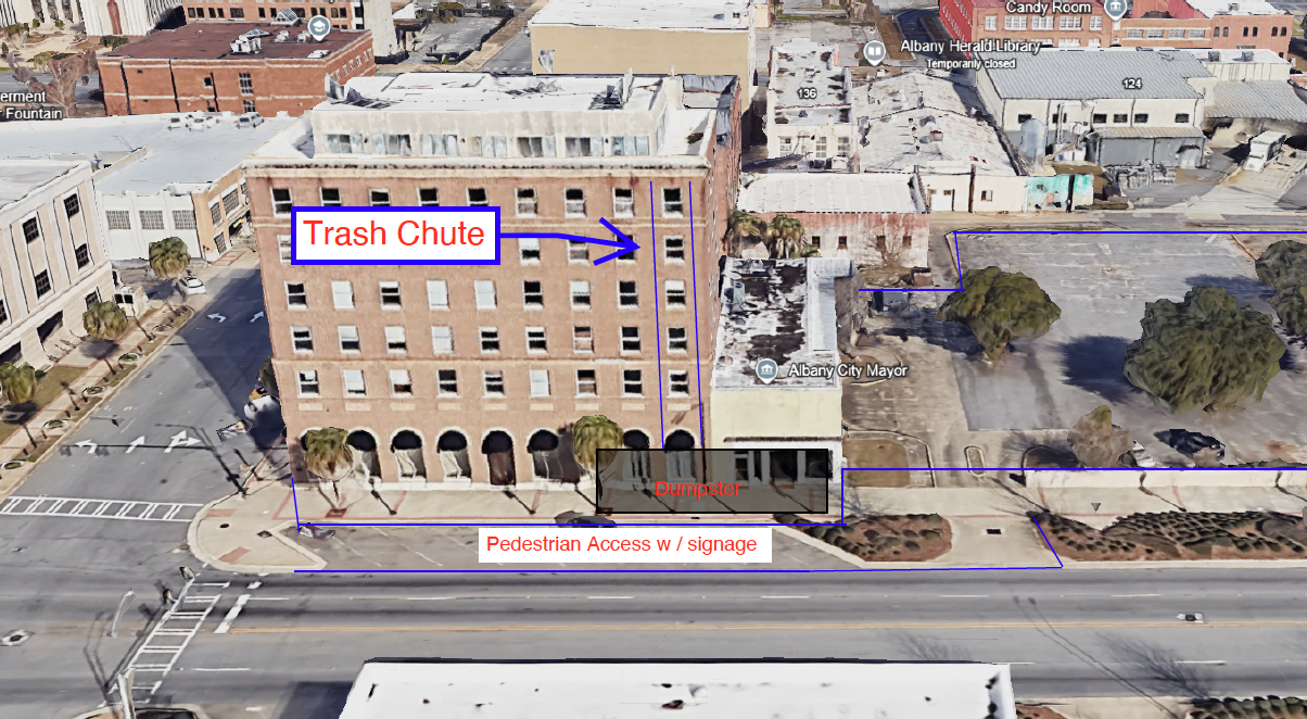 Broad Avenue Sidewalk Closure Map 11-20-25